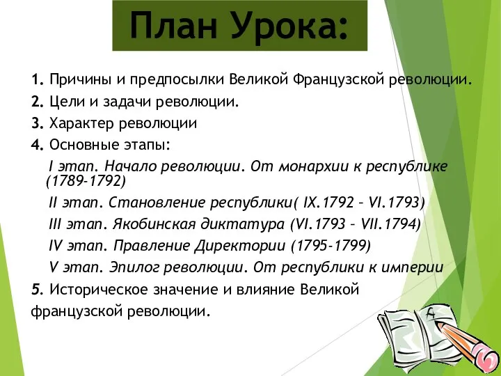 1. Причины и предпосылки Великой Французской революции. 2. Цели и задачи революции.