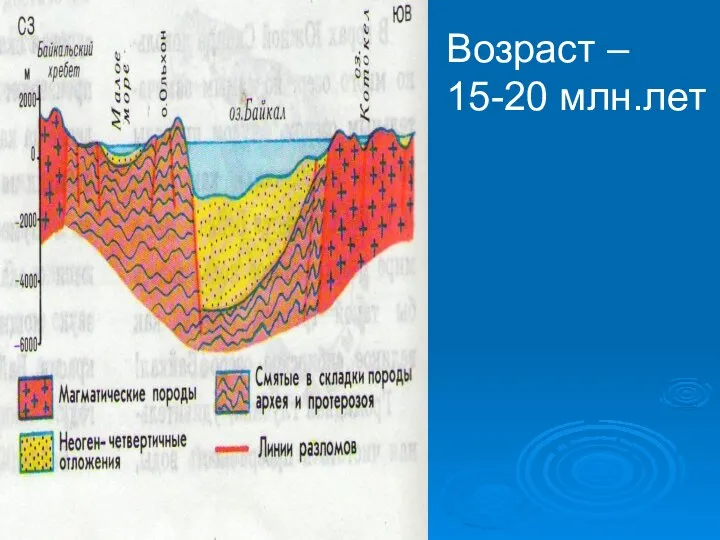 Возраст – 15-20 млн.лет