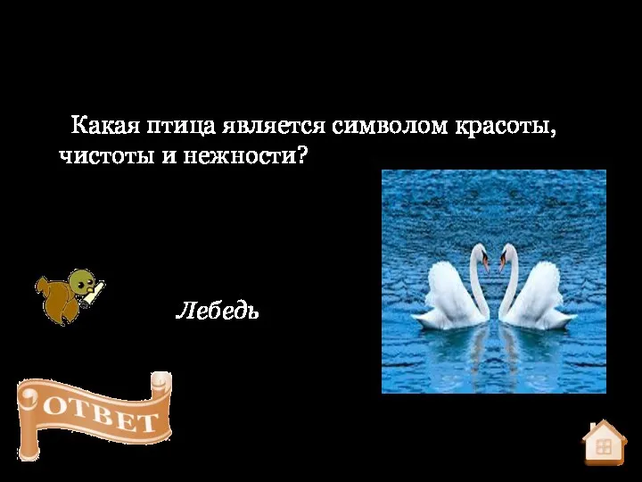 Какая птица является символом красоты, чистоты и нежности? Лебедь