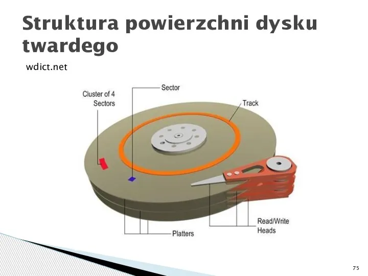 wdict.net Struktura powierzchni dysku twardego