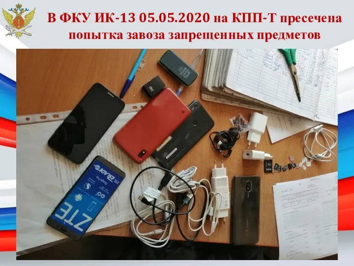 В ФКУ ИК-13 05.05.2020 на КПП-Т пресечена попытка завоза запрещенных предметов