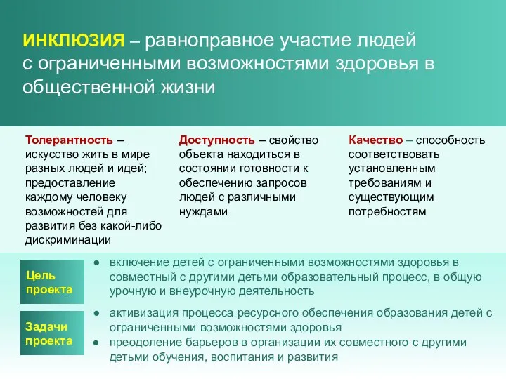 Качество ‒ способность соответствовать установленным требованиям и существующим потребностям Толерантность ‒ искусство