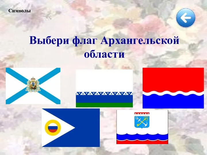 Выбери флаг Архангельской области Символы