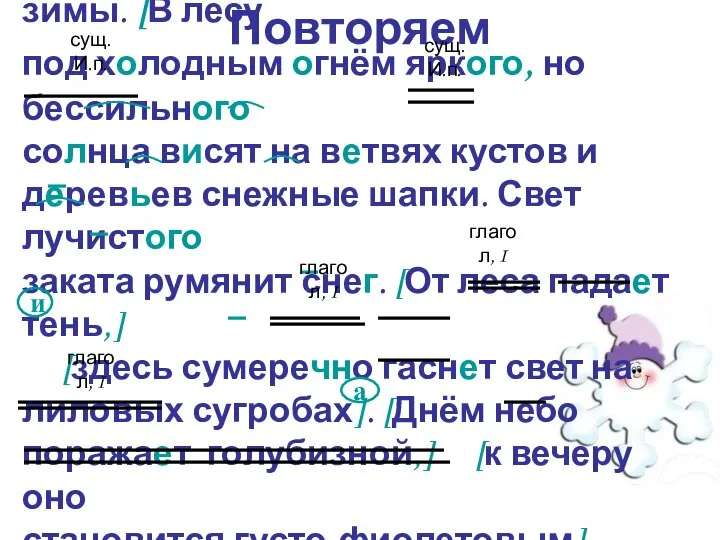 Повторяем Февраль - самая метельная пора зимы. [В лесу под холодным огнём