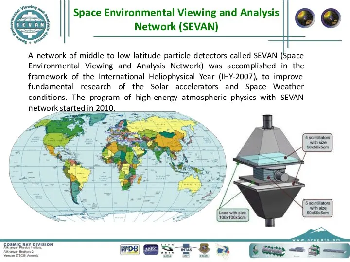 A network of middle to low latitude particle detectors called SEVAN (Space