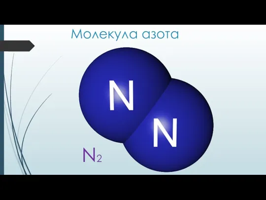 Молекула азота N2