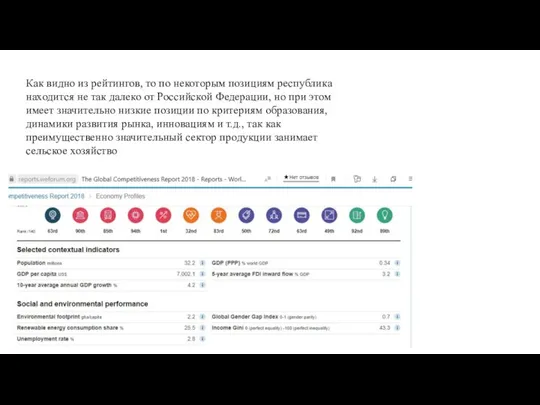 Как видно из рейтингов, то по некоторым позициям республика находится не так