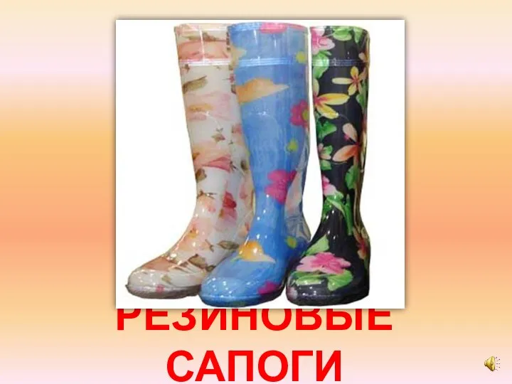 РЕЗИНОВЫЕ САПОГИ