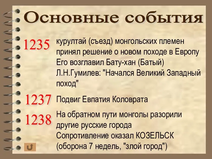 курултай (съезд) монгольских племен принял решение о новом походе в Европу Его