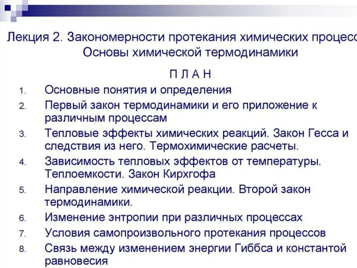 План лекции