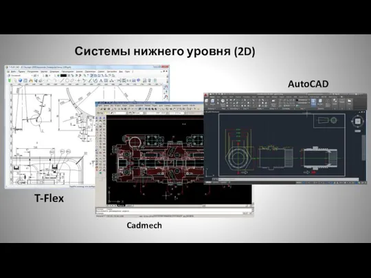 Системы нижнего уровня (2D) T-Flex Cadmech AutoCAD