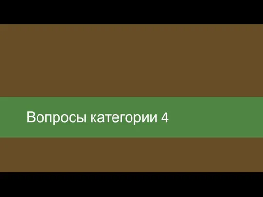 Вопросы категории 4