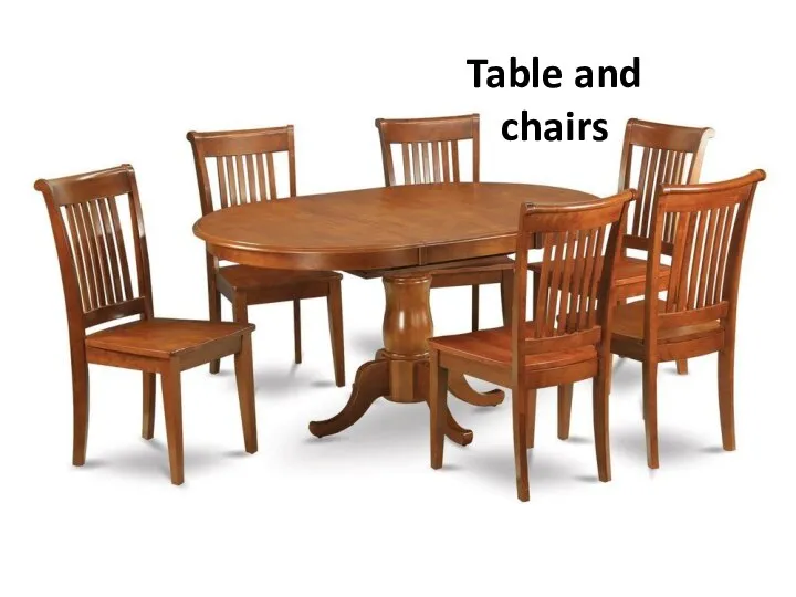 Table and chairs