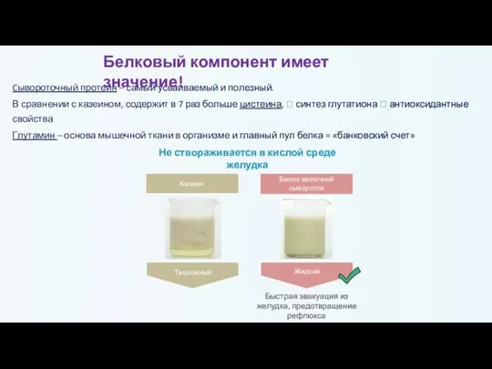 Cывороточный протеин – самый усваиваемый и полезный. В сравнении с казеином, содержит