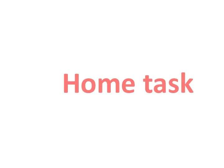 Home task