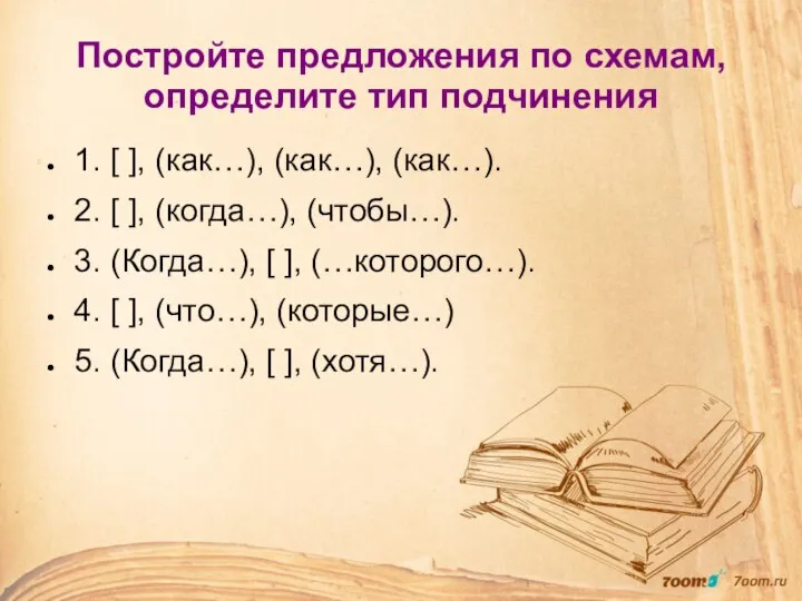 Постройте предложения по схемам, определите тип подчинения 1. [ ], (как…), (как…),