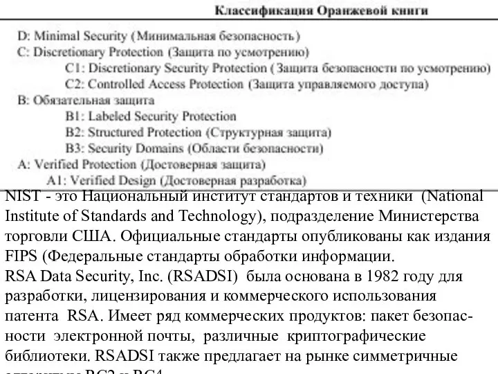 NIST - это Национальный институт стандартов и техники (National Institute of Standards