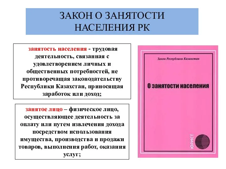 занятое лицо – физическое лицо, осуществляющее деятельность за оплату или путем извлечения