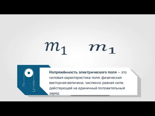 Напряжённость электрического поля — это силовая характеристика поля, физическая векторная величина, численно