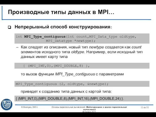 Н.Новгород, 2005 г. Основы параллельных вычислений: Моделирование и анализ параллельных вычислений ©