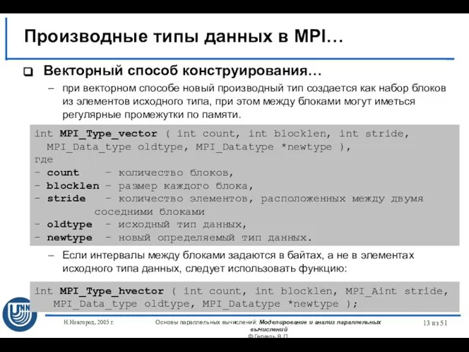 Н.Новгород, 2005 г. Основы параллельных вычислений: Моделирование и анализ параллельных вычислений ©