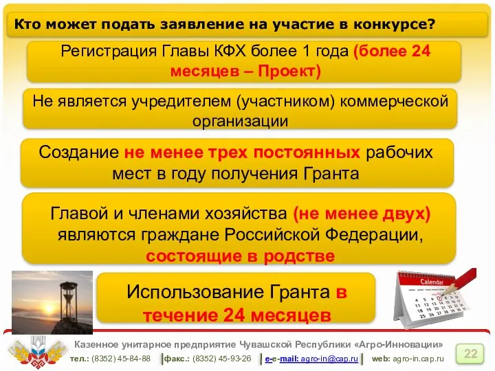 Кто может подать заявление на участие в конкурсе? Казенное унитарное предприятие Чувашской