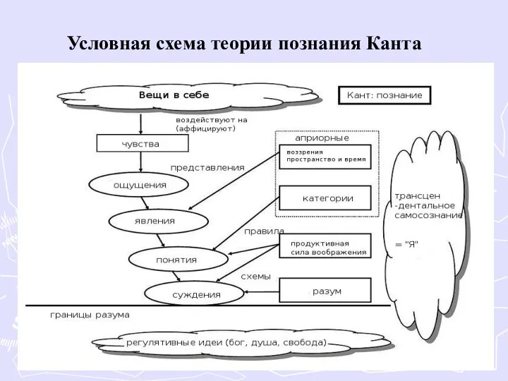 Условная схема теории познания Канта