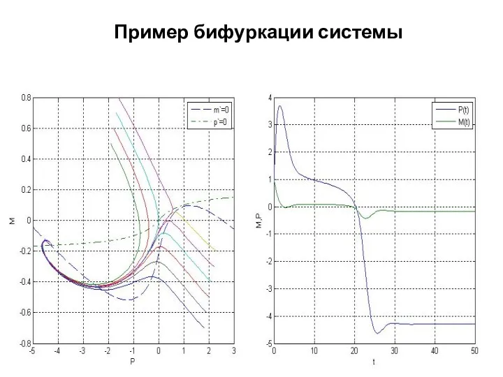 Пример бифуркации системы