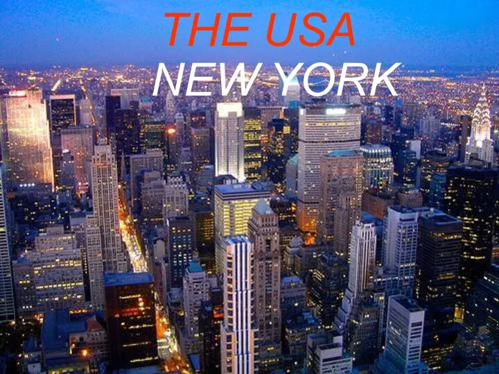 NEW YORK THE USA