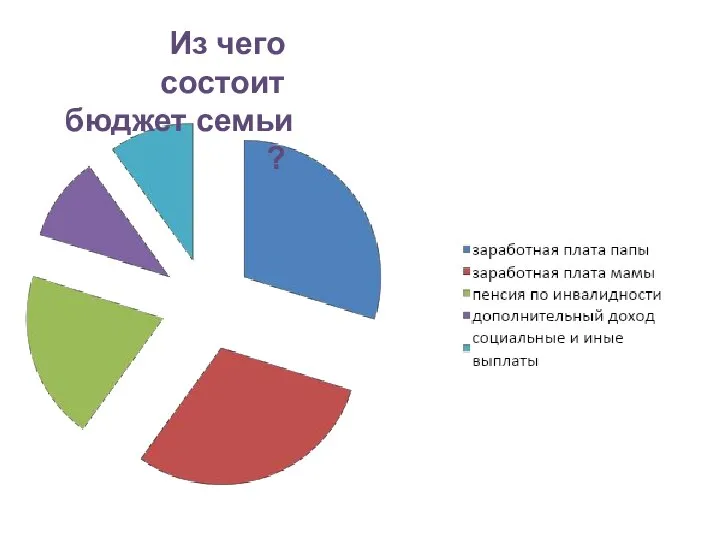 Из чего состоит бюджет семьи ?