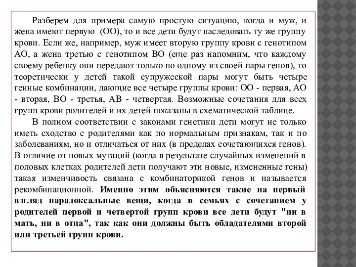 Разберем для примера самую простую ситуацию, когда и муж, и жена имеют