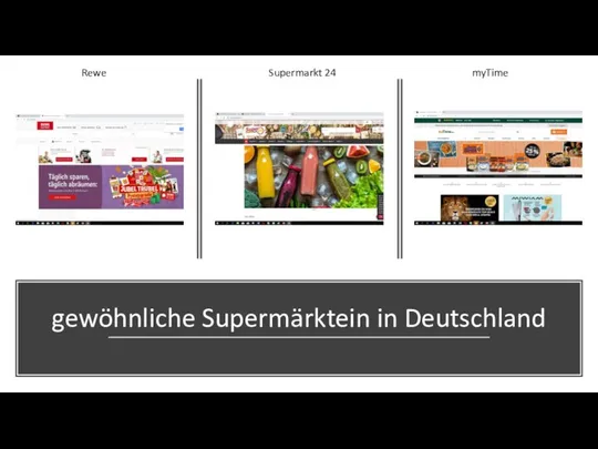 gewöhnliche Supermärktein in Deutschland Rewe Supermarkt 24 myTime