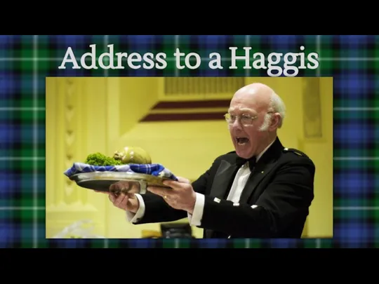 Address to a Haggis