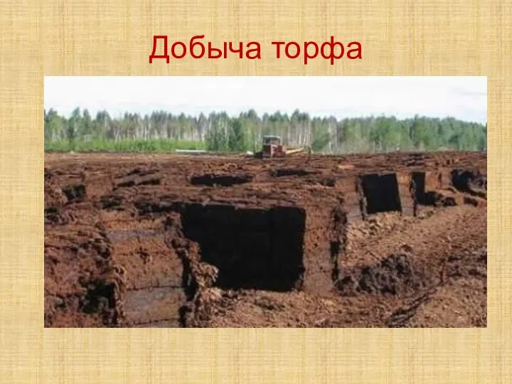 Добыча торфа