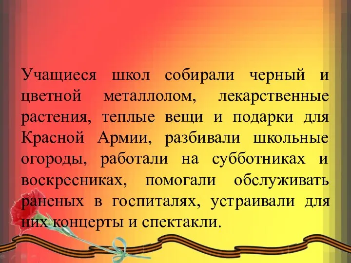 Учащиеся школ собирали черный и цветной металлолом, лекарственные растения, теплые вещи и