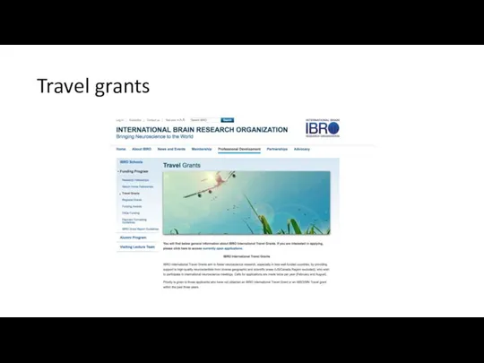 Travel grants