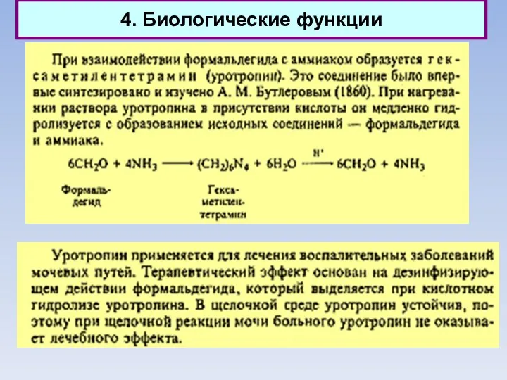 4. Биологические функции