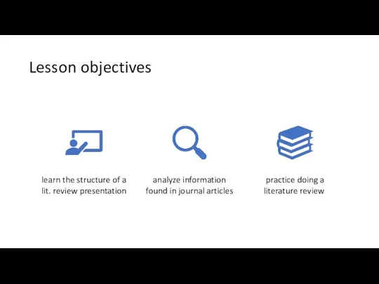 Lesson objectives