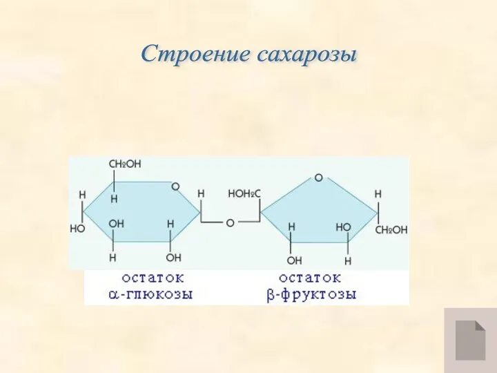 Строение сахарозы