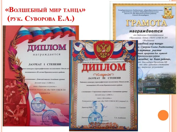 «Волшебный мир танца» (рук. Суворова Е.А.)