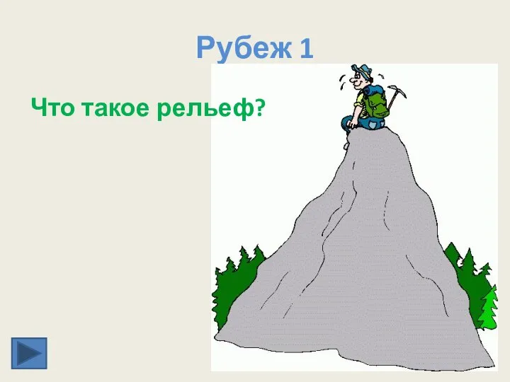 Рубеж 1 Что такое рельеф?