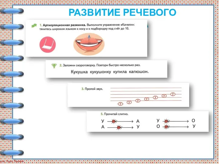 РАЗВИТИЕ РЕЧЕВОГО АППАРАТА