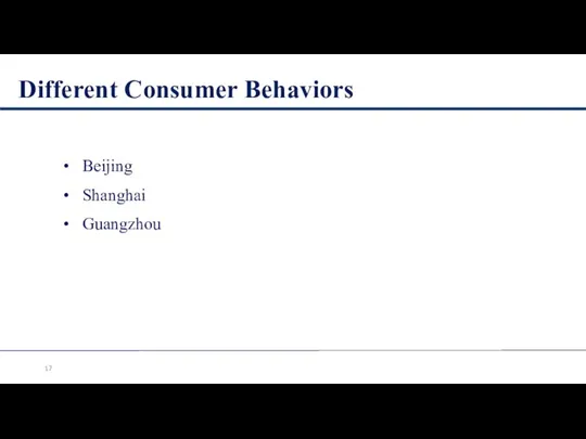 Different Consumer Behaviors Beijing Shanghai Guangzhou