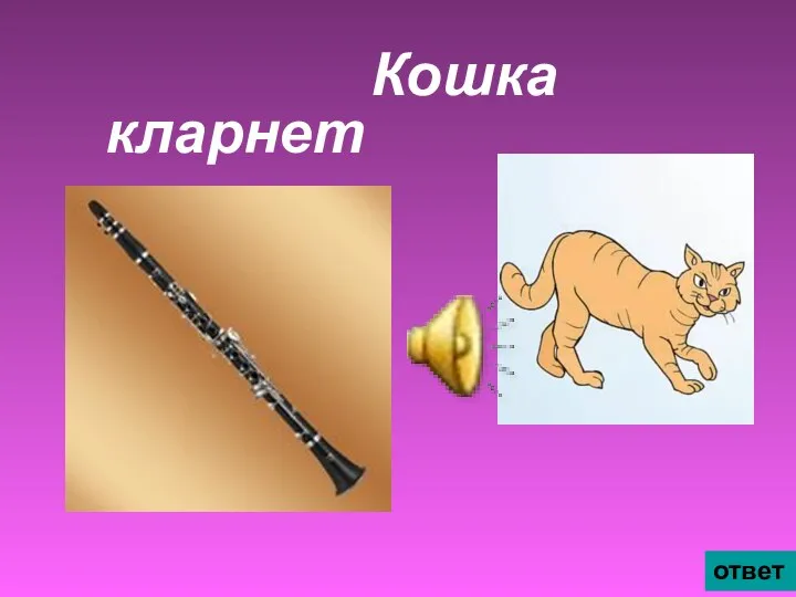 Кошка кларнет ответ