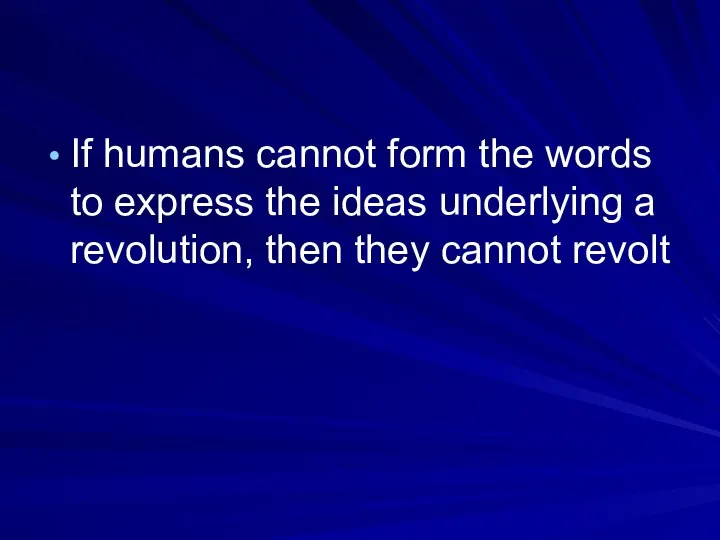 If humans cannot form the words to express the ideas underlying a