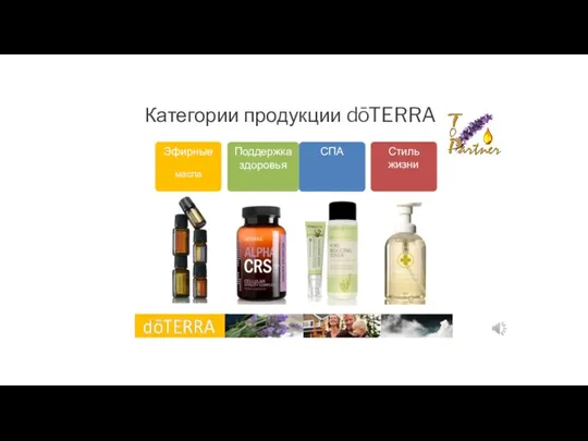 Эфирные масла Поддержка здоровья СПА Стиль жизни Категории продукции dōTERRA