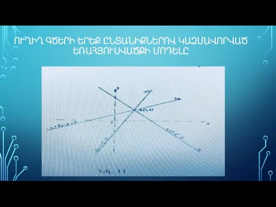 ՈՒՂԻՂ ԳԾԵՐԻ ԵՐԵՔ ԸՆՏԱՆԻՔՆԵՐՈՎ ԿԱԶՄԱՎՈՐՎԱԾ ԵՌԱՀՅՈՒՍՎԱԾՔԻ ՄՈԴԵԼԸ