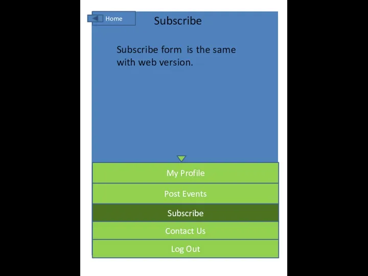 Subscribe Post Events Subscribe Contact Us Log Out My Profile Home Subscribe