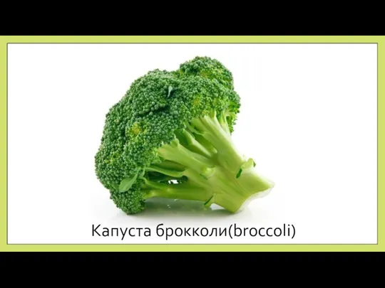 Капуста брокколи(broccoli)