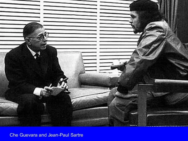 Che Guevara and Jean-Paul Sartre